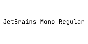 JetBrains Mono Regular Font
