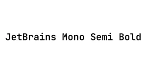 JetBrains Mono Semi Bold Font