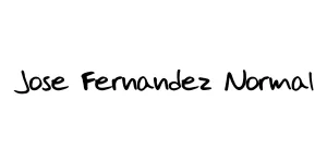 Jose Fernandez Normal Font