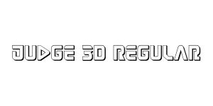 Judge 3D Regular Font