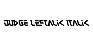 Judge Leftalic Italic Font