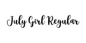 July Girl Regular Font