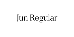 Jun Regular Font