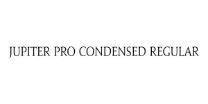 Jupiter Pro Condensed Regular Font