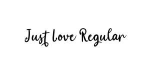 Just Love Regular Font
