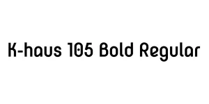 K-haus 105 Bold Regular Font