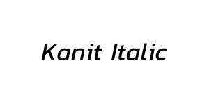 Kanit Italic Font