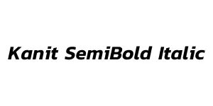 Kanit SemiBold Italic Font