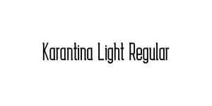 Karantina Light Regular Font