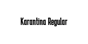 Karantina Regular Font