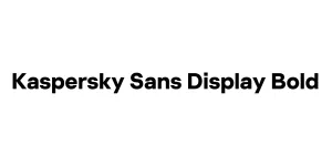 Kaspersky Sans Display Bold Font