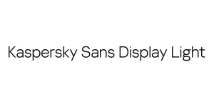 Kaspersky Sans Display Light Font