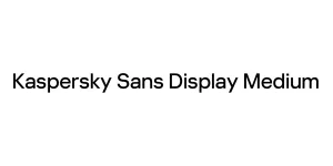 Kaspersky Sans Display Medium Font