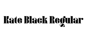 Kate Black Regular Font