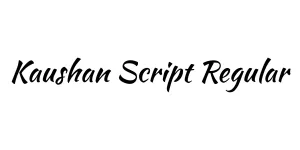 Kaushan Script Regular Font