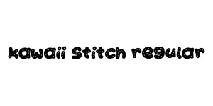 Kawaii Stitch Regular Font
