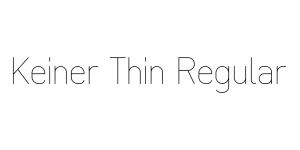 Keiner Thin Regular Font