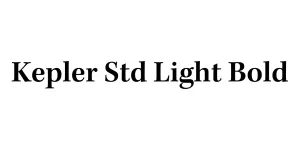 Kepler Std Light Bold Font