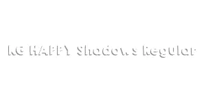 KG HAPPY Shadows Regular Font