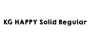 KG HAPPY Solid Regular Font