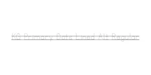 KG Primary Dots Lined Alt Regular Font