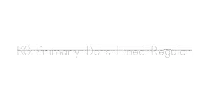 KG Primary Dots Lined Regular Font