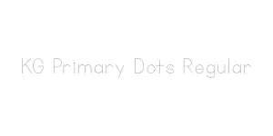 KG Primary Dots Regular Font