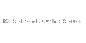 KG Red Hands Outline Regular Font