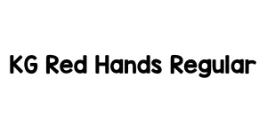 KG Red Hands Regular Font