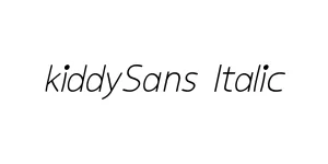 kiddySans Italic Font