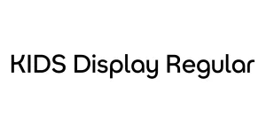 KIDS Display Regular Font
