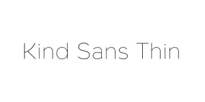 Kind Sans Thin Font