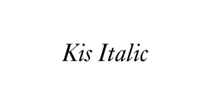 Kis Italic Font