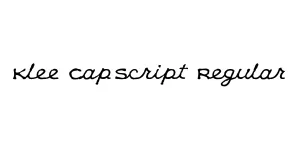 Klee CapScript Regular Font