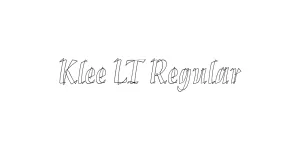 Klee LT Regular Font