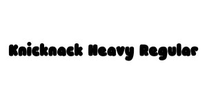 Knicknack Heavy Regular Font