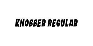 Knobber Regular Font