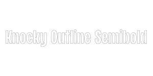 Knocky Outline Semibold Font