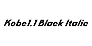 Kobe1.1 Black Italic Font