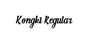 Kongki Regular Font
