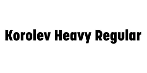 Korolev Heavy Regular Font