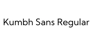 Kumbh Sans Regular Font