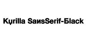 Kyrilla SansSerif-Black Font