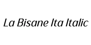 La Bisane Ita Italic Font