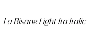 La Bisane Light Ita Italic Font