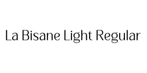 La Bisane Light Regular Font