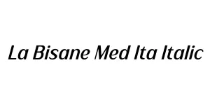La Bisane Med Ita Italic Font