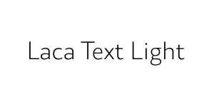 Laca Text Light Font