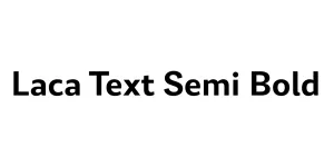Laca Text Semi Bold Font