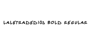 LaLetraDeD10S Bold Regular Font